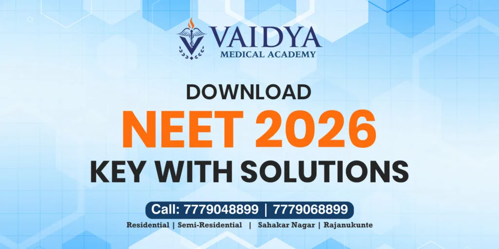 neet 2026 key answers best neet long term coaching centre in bangalore vaidya medical academy